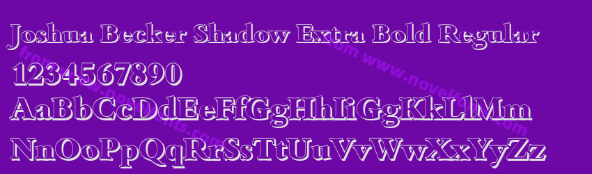 Joshua Becker Shadow Extra Bold RegularPreview