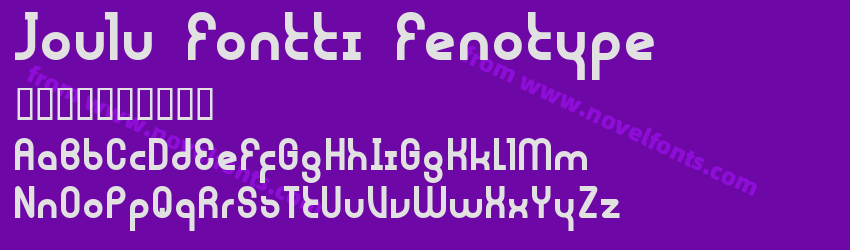 Joulu Fontti  FenotypePreview