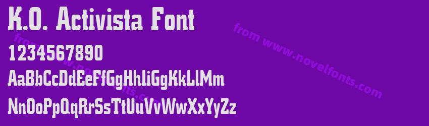 K.O. Activista FontPreview