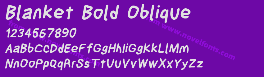 Blanket Bold ObliquePreview