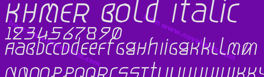 KHMER Bold ItalicPreview