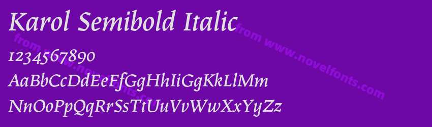 Karol Semibold ItalicPreview