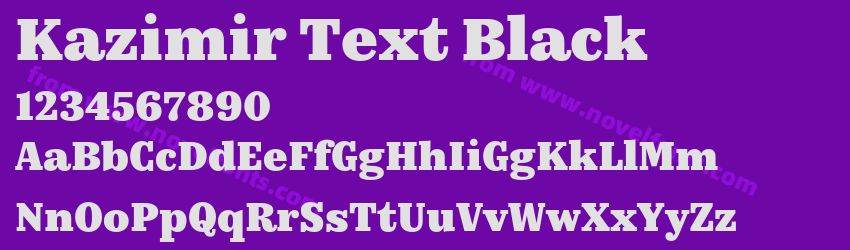 Kazimir Text BlackPreview