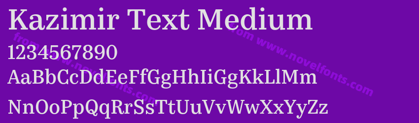 Kazimir Text MediumPreview