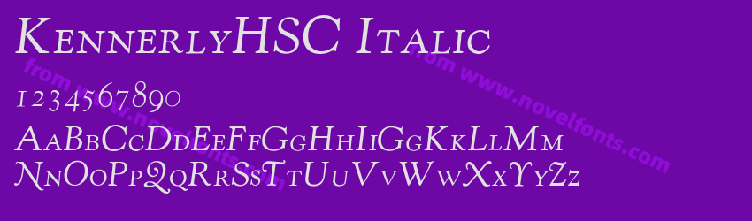 KennerlyHSC ItalicPreview