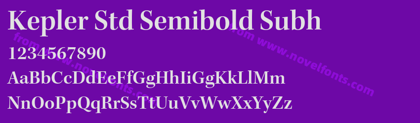 Kepler Std Semibold SubhPreview