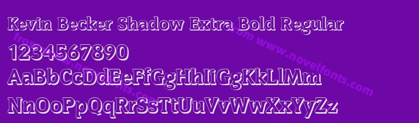 Kevin Becker Shadow Extra Bold RegularPreview