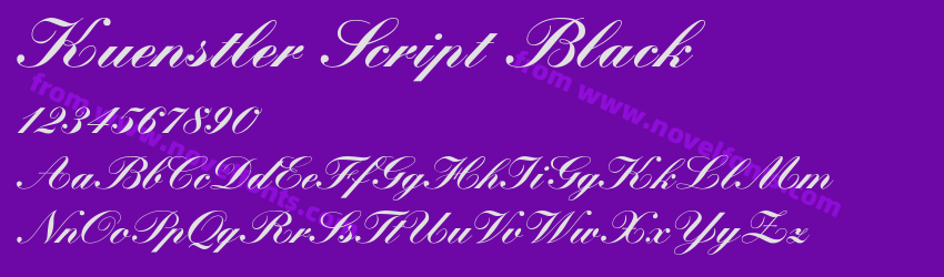 Kuenstler Script BlackPreview