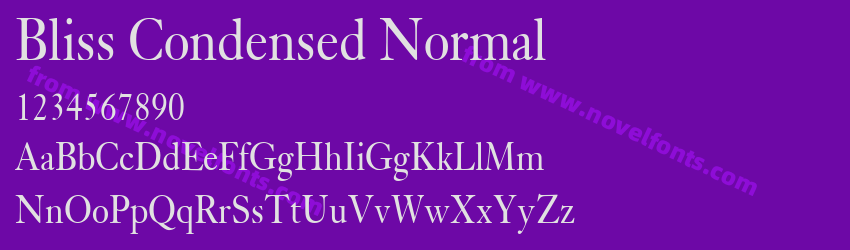 Bliss Condensed NormalPreview