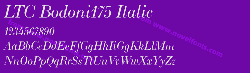 LTC Bodoni175 ItalicPreview