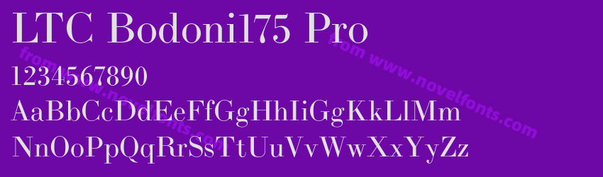 LTC Bodoni175 ProPreview