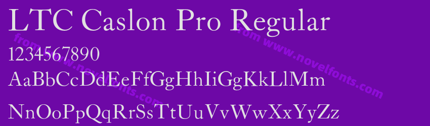 LTC Caslon Pro RegularPreview