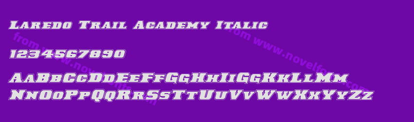 Laredo Trail Academy ItalicPreview