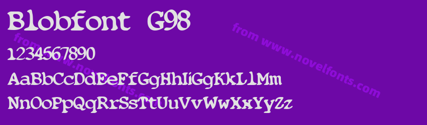 Blobfont G98Preview