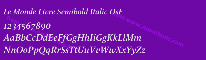 Le Monde Livre Semibold Italic OsFPreview