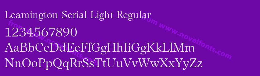 Leamington Serial Light RegularPreview