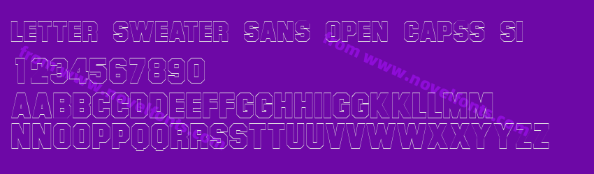 Letter Sweater Sans Open CapsS SiPreview