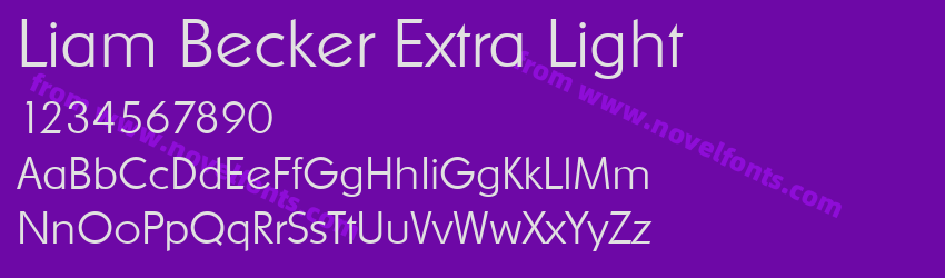 Liam Becker Extra LightPreview