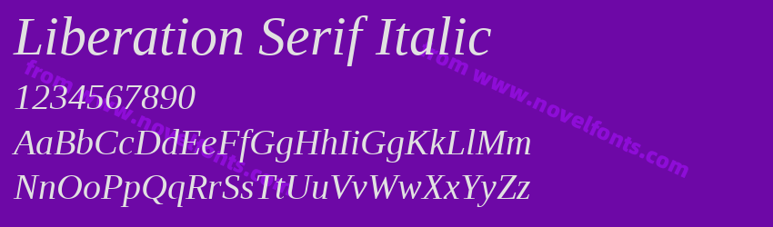 Liberation Serif ItalicPreview