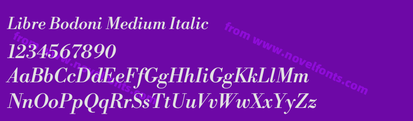 Libre Bodoni Medium ItalicPreview