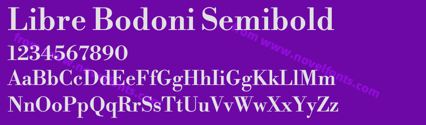 Libre Bodoni SemiboldPreview