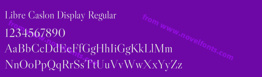 Libre Caslon Display RegularPreview