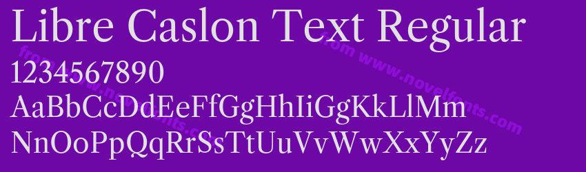 Libre Caslon Text RegularPreview