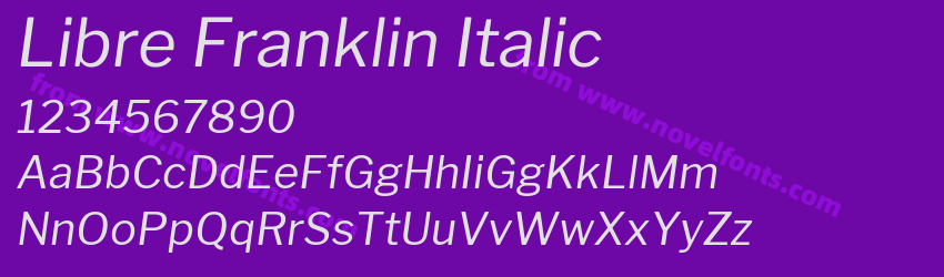 Libre Franklin ItalicPreview