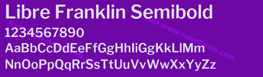 Libre Franklin SemiboldPreview