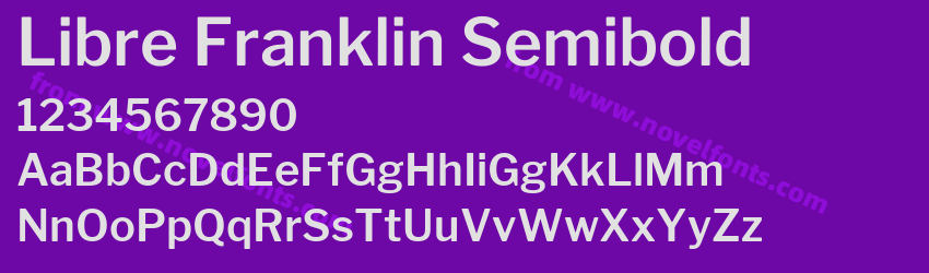 Libre Franklin SemiboldPreview