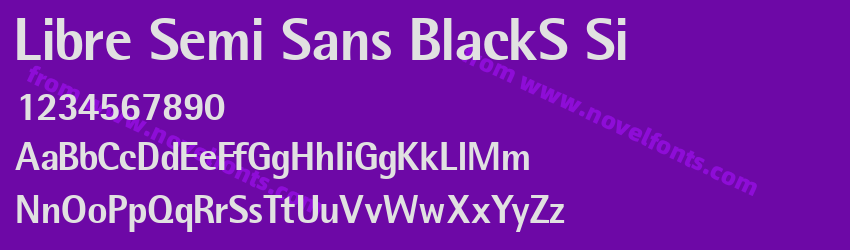 Libre Semi Sans BlackS SiPreview