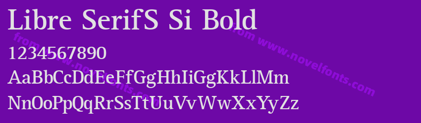 Libre SerifS Si BoldPreview