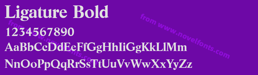 Ligature BoldPreview