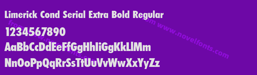 Limerick Cond Serial Extra Bold RegularPreview