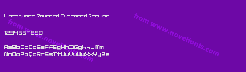 Linesquare Rounded Extended RegularPreview