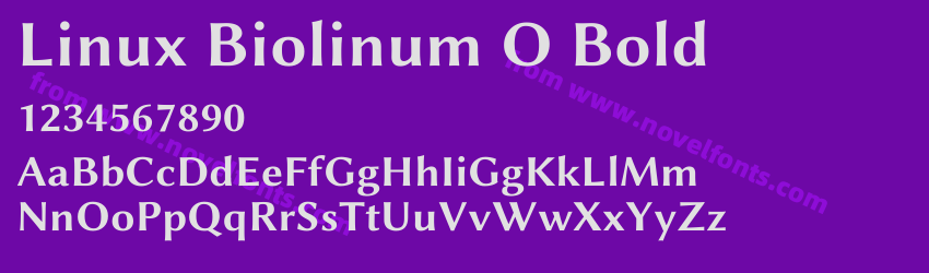 Linux Biolinum O BoldPreview