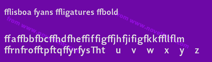 Lisboa Sans Ligatures BoldPreview