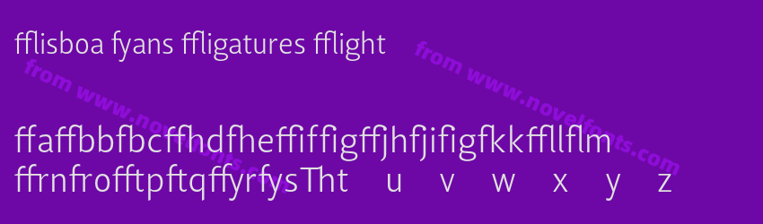 Lisboa Sans Ligatures LightPreview