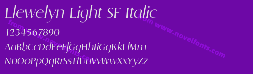 Llewelyn Light SF ItalicPreview