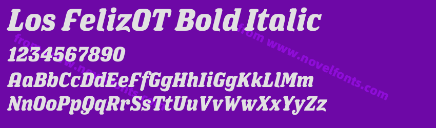 Los FelizOT Bold ItalicPreview