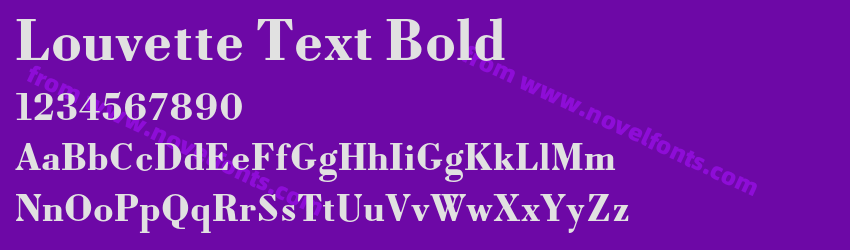 Louvette Text BoldPreview