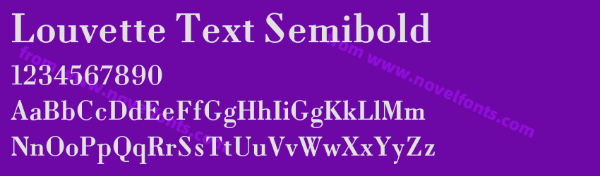 Louvette Text SemiboldPreview