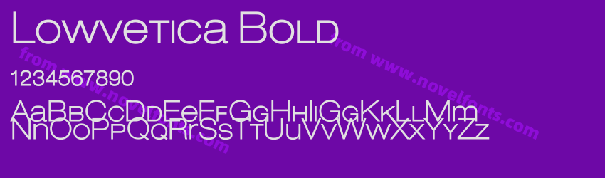 Lowvetica BoldPreview