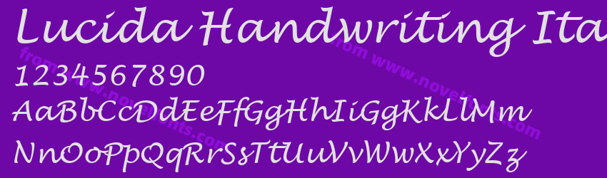 Lucida Handwriting ItalicPreview