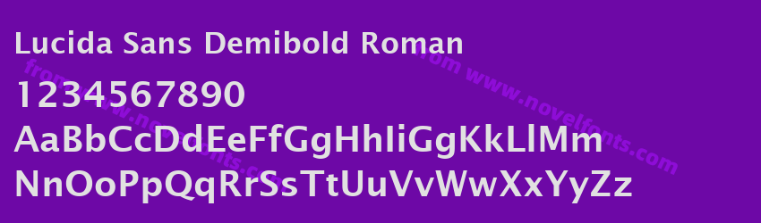 Lucida Sans Demibold RomanPreview