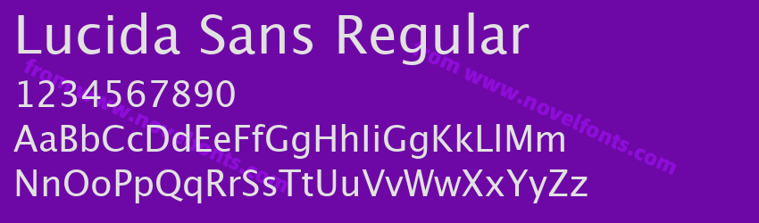 Lucida Sans RegularPreview