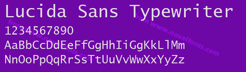 Lucida Sans TypewriterPreview