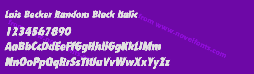 Luis Becker Random Black ItalicPreview