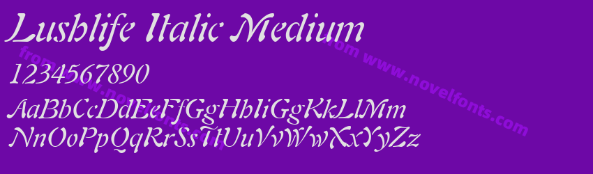 Lushlife Italic MediumPreview