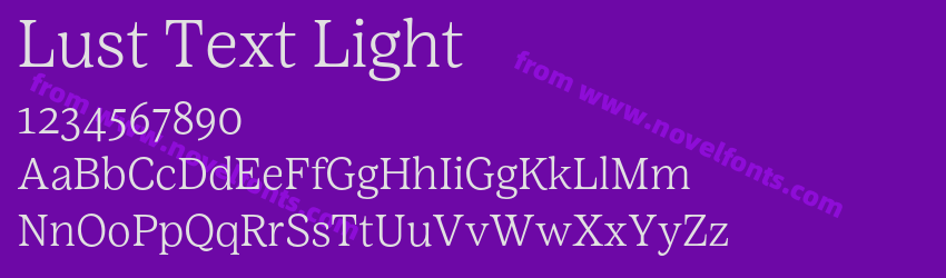 Lust Text LightPreview